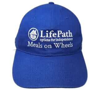 HitWear Baseball Cap Blue One Size Strapback Cotton Meals on Wheels LifePath hat